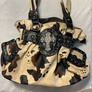 Country Road Cow Print Handbag